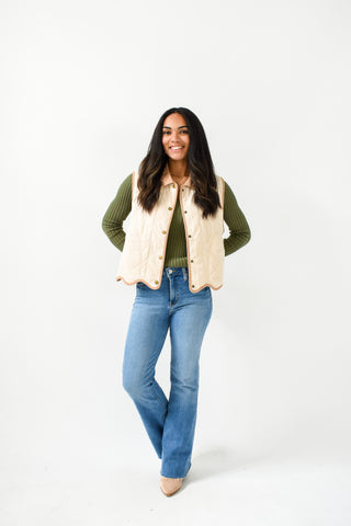 Cozy Corduroy Style Quilted Vest