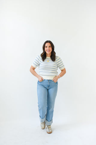 Coastal Charm Scalloped Sweater