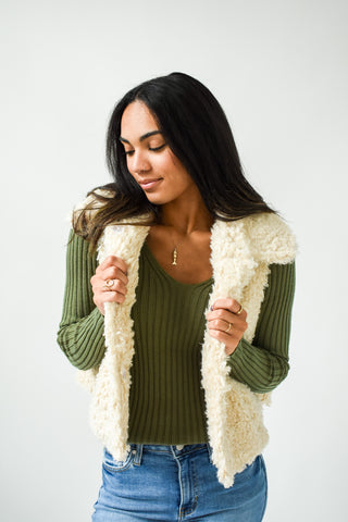 Furry Good Time Sherpa Vest