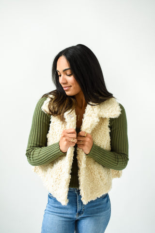 Furry Good Time Sherpa Vest