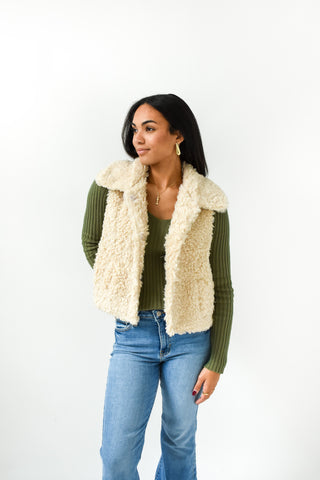 Furry Good Time Sherpa Vest