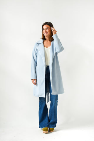 The Cozy Code Tie Waist Robe Coat