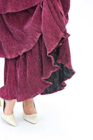 Shimmer And Shine Tiered Maxi Dress