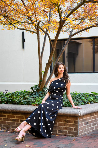 On The Dot Maxi Dress