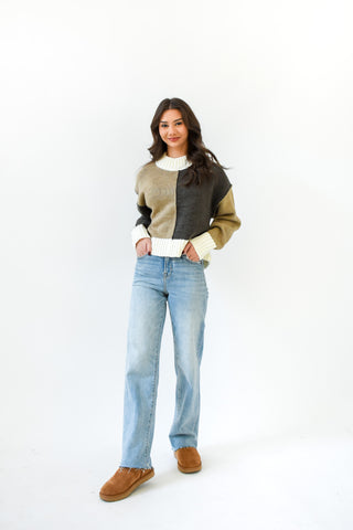 Block It Out Color Block Sweater
