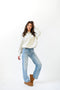 Pop Of Cozy Bubble Hem Sweatshirt