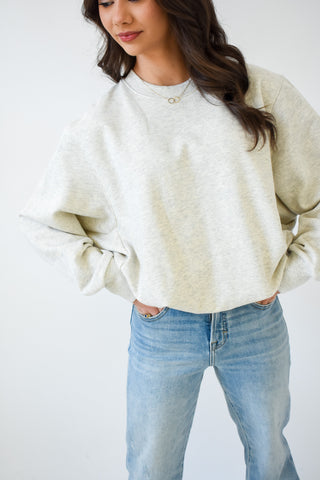 Pop Of Cozy Bubble Hem Sweatshirt