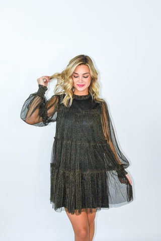 A Little Twinkle Tiered Dress