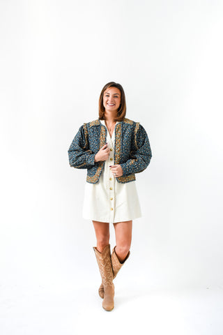 Karlie Floral Vintage Corduroy Novelty Jacket