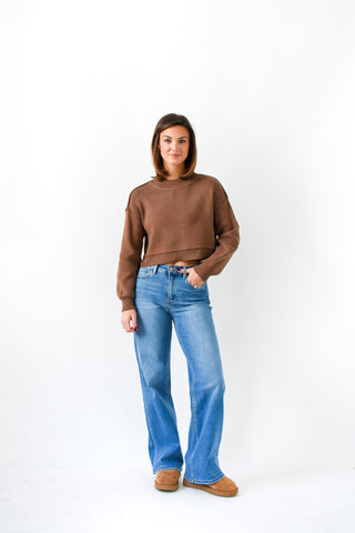Cocoa Crush Cropped Sweater