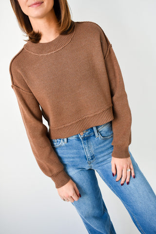 Cocoa Crush Cropped Sweater