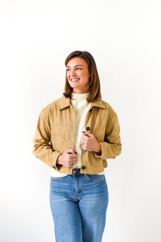 Suede Behavior Cropped Jacket