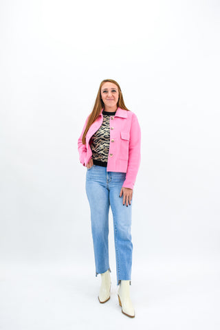 Pink Attack Button Up Jacket