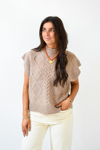 Knit Today Cable Sweater Vest