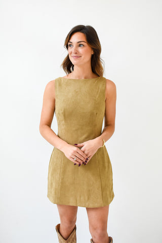 Suede My Way Mini Dress