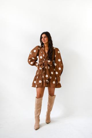 Center Of Attention Polka Dot Dress