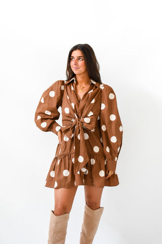 Center Of Attention Polka Dot Dress