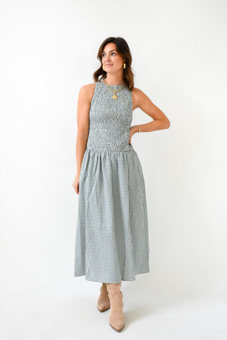 Oh My Gingham Style Midi Dress