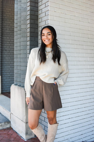 Mocha Muse High Waist Shorts