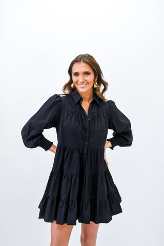 Play By Tier Button Down Dress