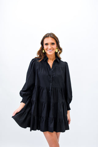 Play By Tier Button Down Dress