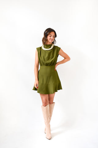 Cowl Me Maybe Tie Waist Dress