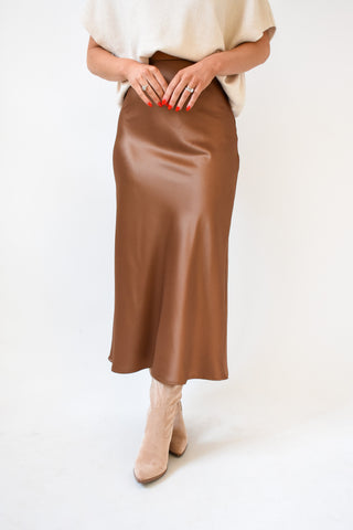 Satin Secrets Midi Skirt
