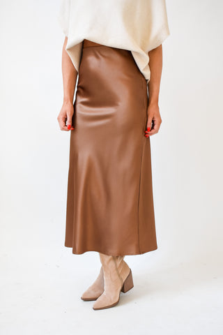 Satin Secrets Midi Skirt