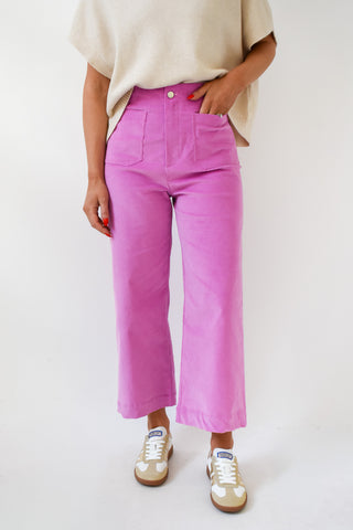 Feeling Grape Corduroy Pants