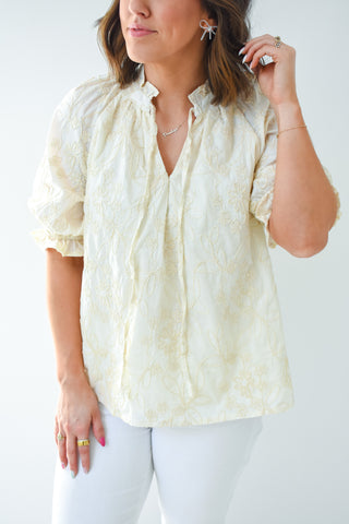 Delicately Detailed Embroidered Top