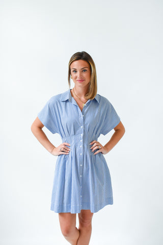 Pleat Me Halfway Mini Dress