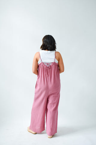 No Effort Needed Gauze Jumpsuit