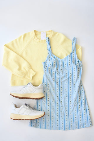 Karlie Floral Ditzy Stripe Kourt Dress