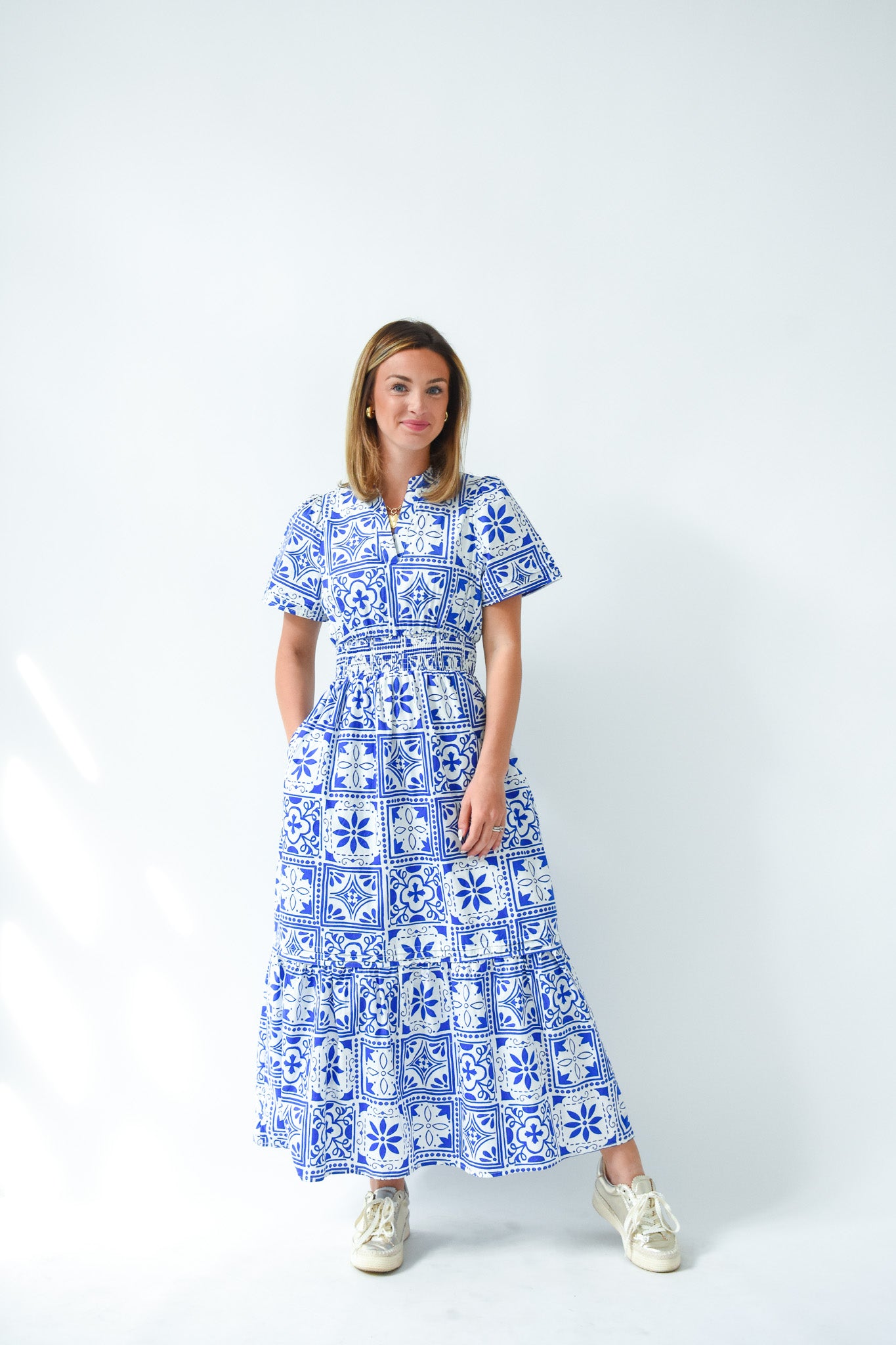 Blue My Mind Poplin Maxi Dress – Maren + Main Boutique