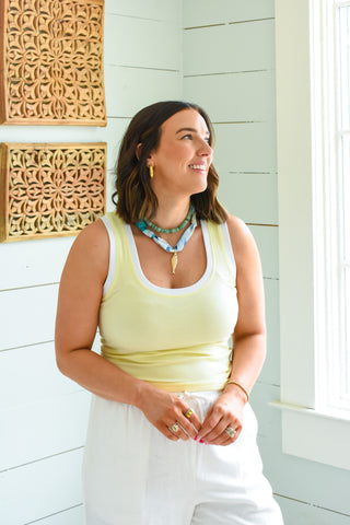 Sirena Colorblocked Rib Tank