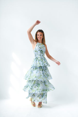 Serenade Bloom Tiered Maxi Dress