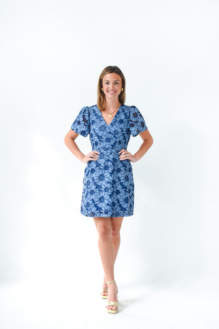 Stitch In Bloom Mini Dress