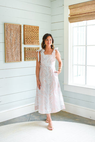 Rosewater Garden Midi Dress