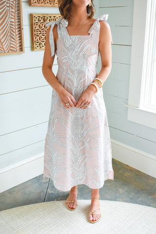 Rosewater Garden Midi Dress