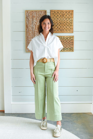 Simply Sage Wide Leg Pants