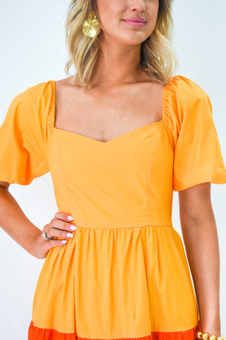 In Full Color Poplin Maxi Dress