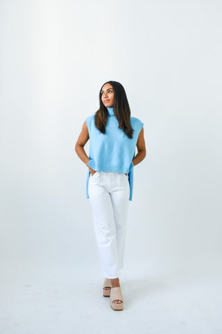 The Neck's Best Think Sleeveless Turtleneck Sweater