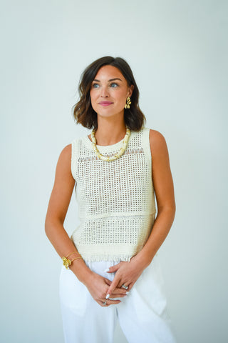 Cream Come True Crochet Top