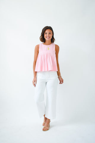Pleat Dreams Sleeveless Top
