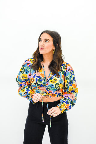 In The Moment Ruched Halter Top