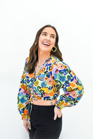 In The Moment Ruched Halter Top