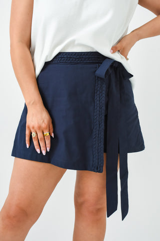 Knot So Basic Wrap Skort