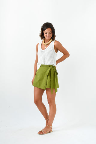 Knot So Basic Wrap Skort