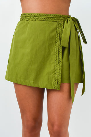 Knot So Basic Wrap Skort