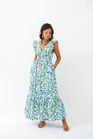 Springtime Sweetheart Floral Maxi Dress